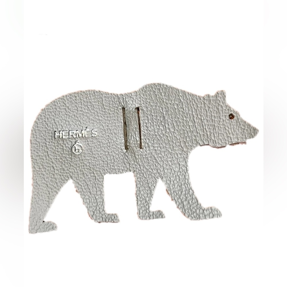 Hermes Bear Charm. New w ribbon!